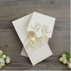Rectangle Wedding Card Customized Glitter Invitation Card Modern Invitation Card 